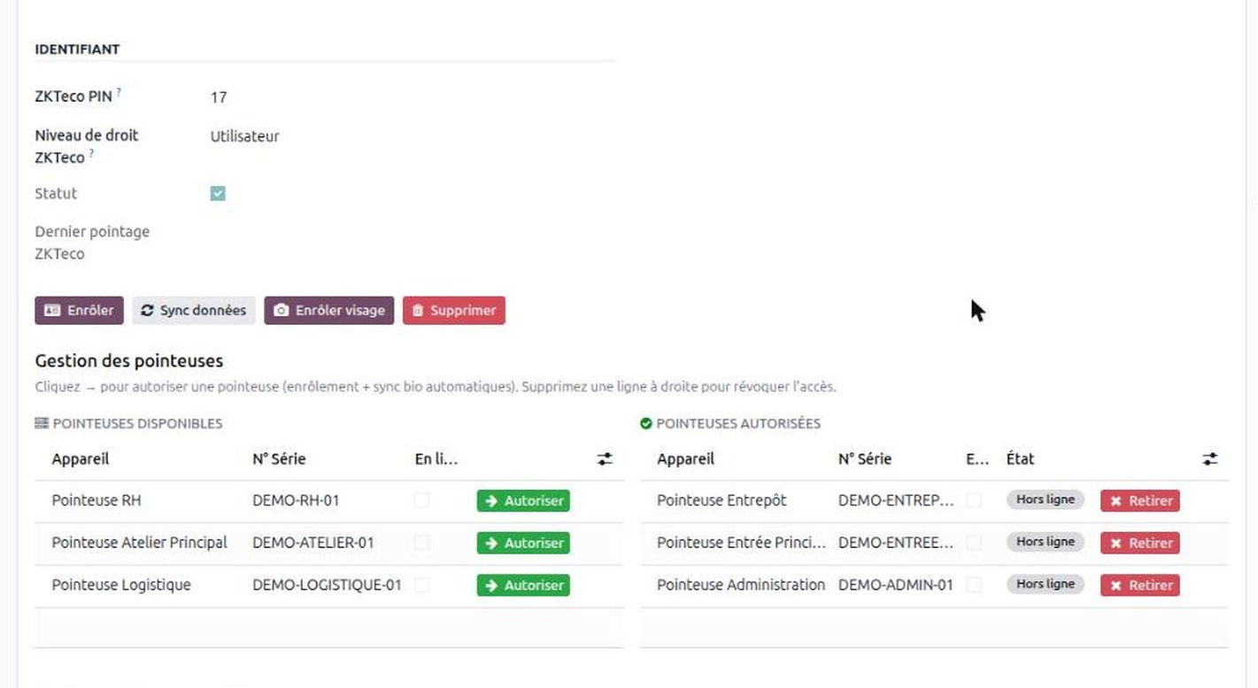 One employee, several sites, one record